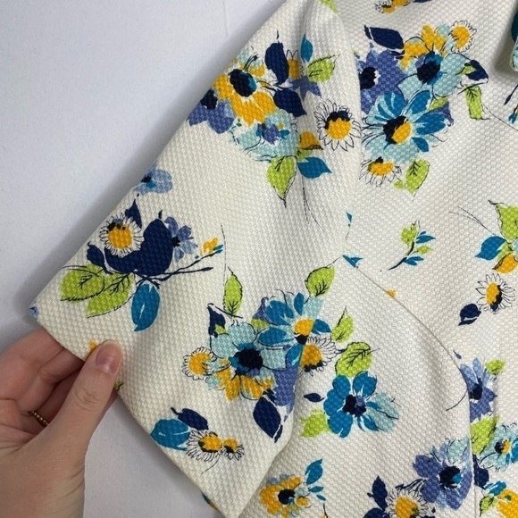 VINTAGE floral garden party texture jacket - Picture 2 of 8